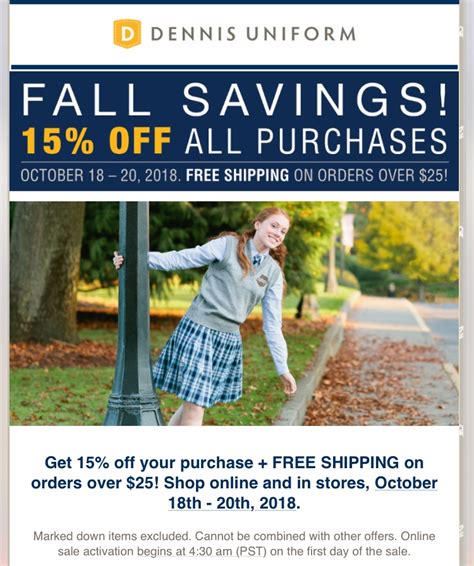  Avg shopper savings 16. . Dennis uniform discount code